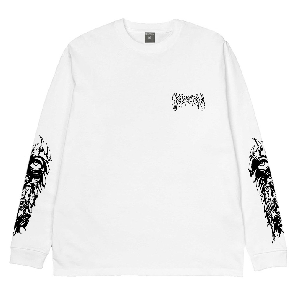 Hellfrog Tshirt Longsleeve Bedraise White Tees