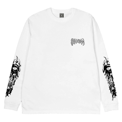 Hellfrog Tshirt Longsleeve Bedraise White Tees