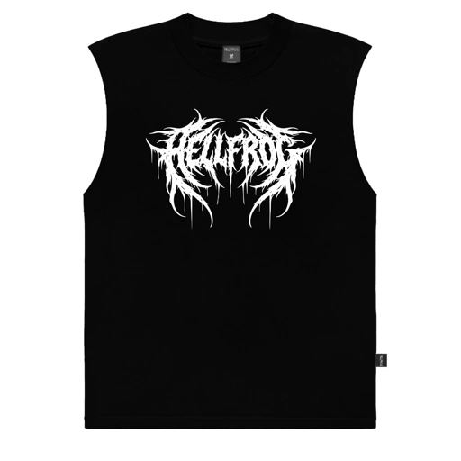 Hellfrog Kaos Singlet Heart Atom Black
