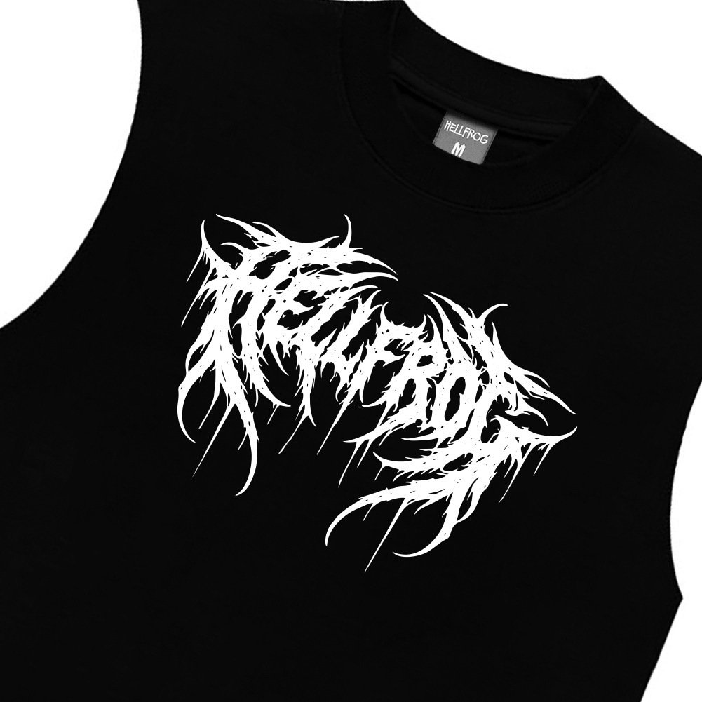 Hellfrog Kaos Singlet Heart Atom Black
