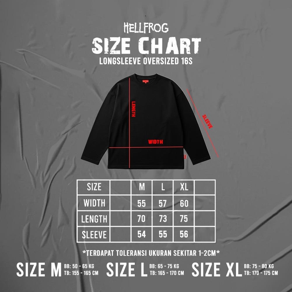 Hellfrog Longsleeve Oversized Master Of Puppet Heavyweight Black Tees