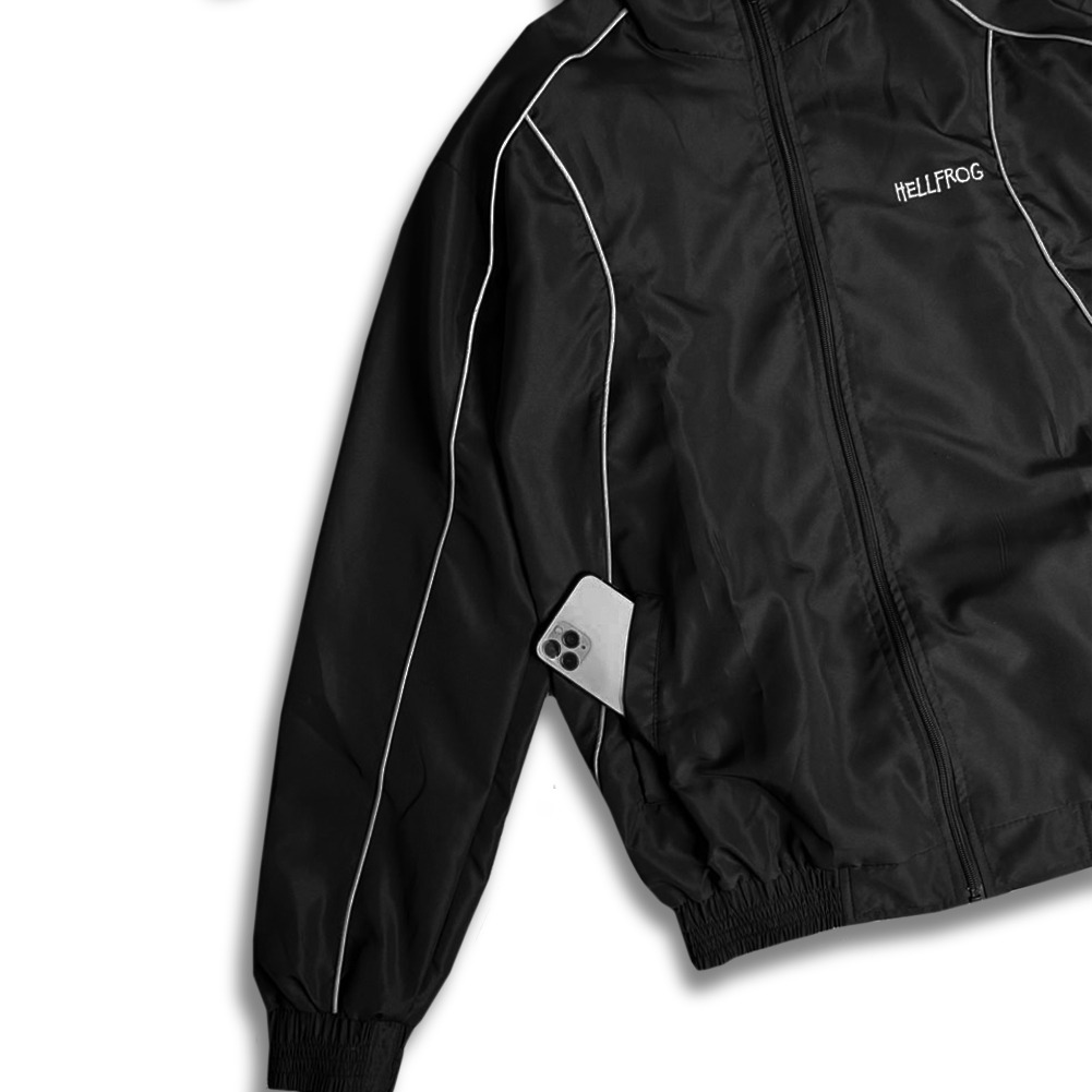 Hellfrog Tracktop Jacket Reflective Lumos Black