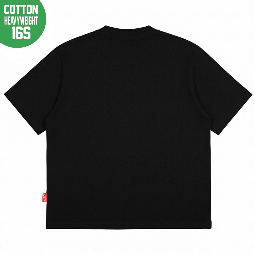 Hellfrog Heavyweight 16s Tshirt Boxy Fit Deathcrush Black Tees