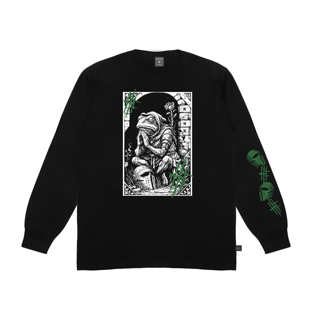Hellfrog Tshirt Longsleeve Merun Black Tees