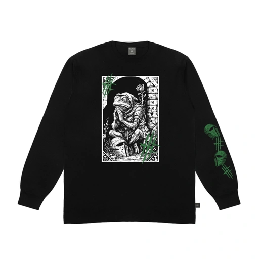 Hellfrog Tshirt Longsleeve Merun Black Tees