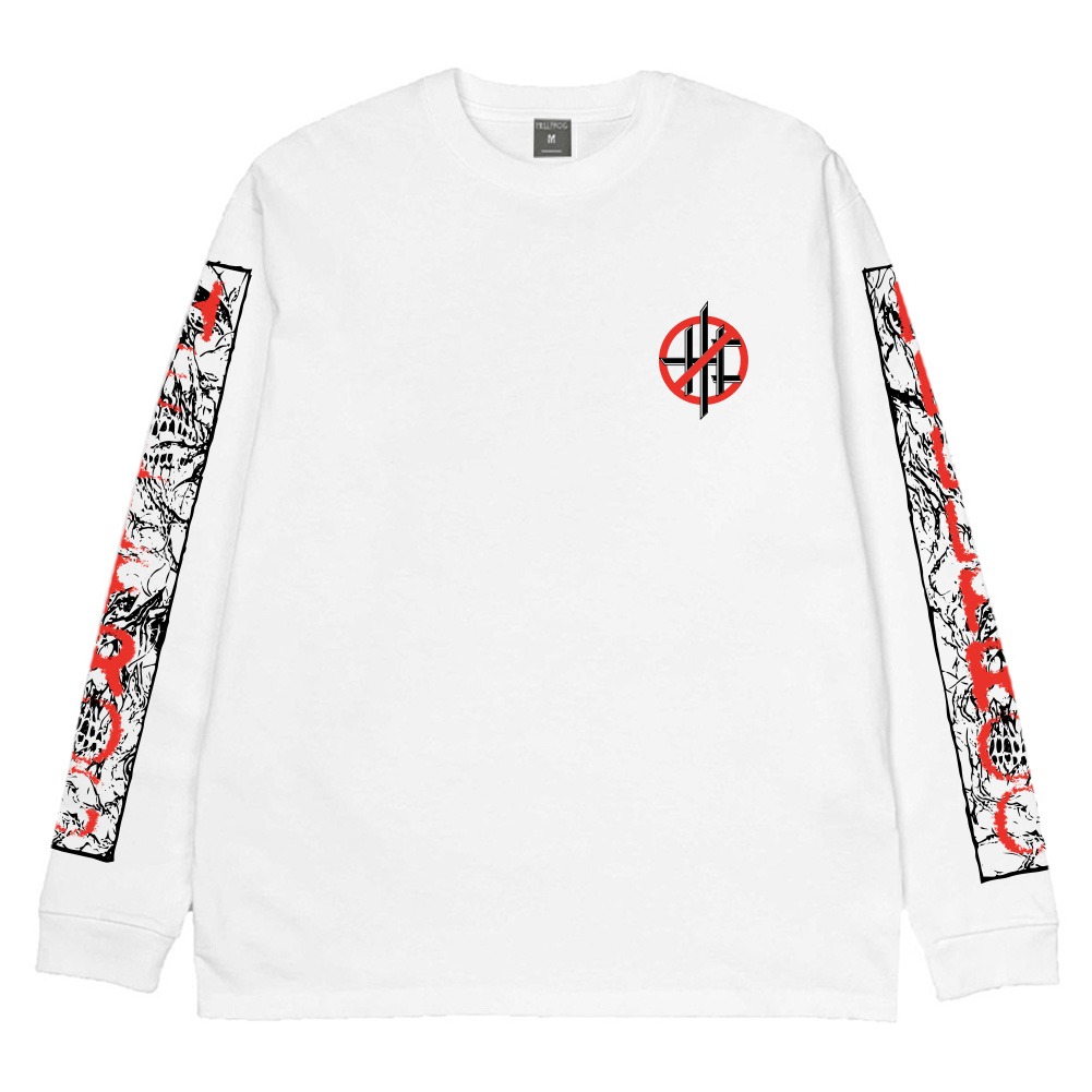 Hellfrog Tshirt Longsleeve Newt White Tees
