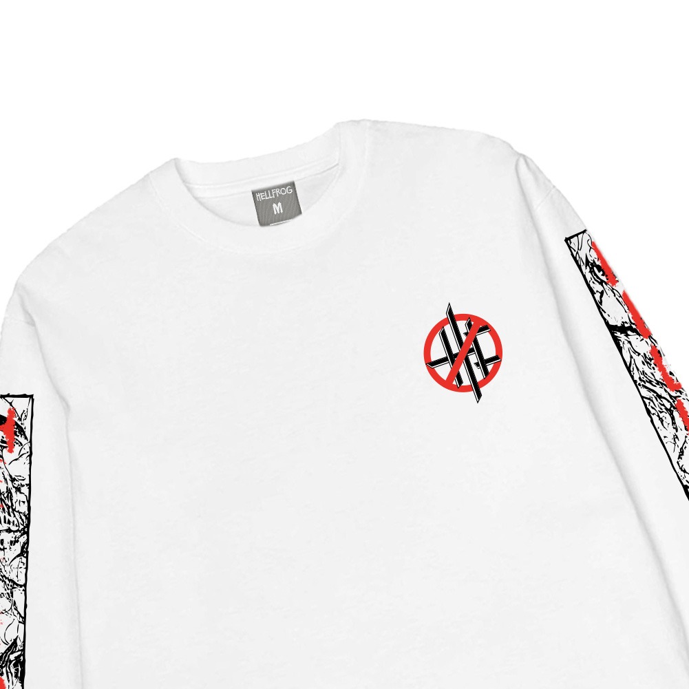 Hellfrog Tshirt Longsleeve Newt White Tees