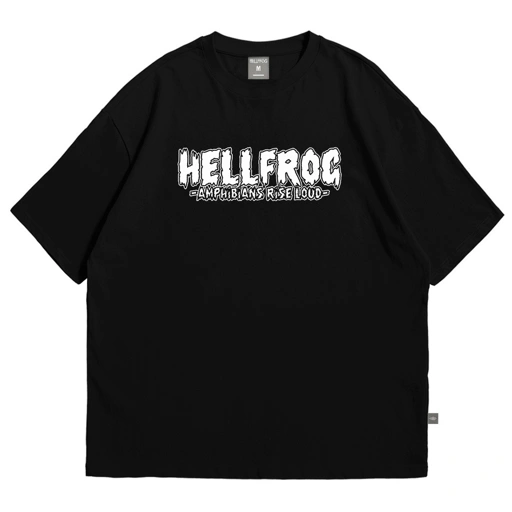 Hellfrog Tshirt Oversize Aerio Black Tees