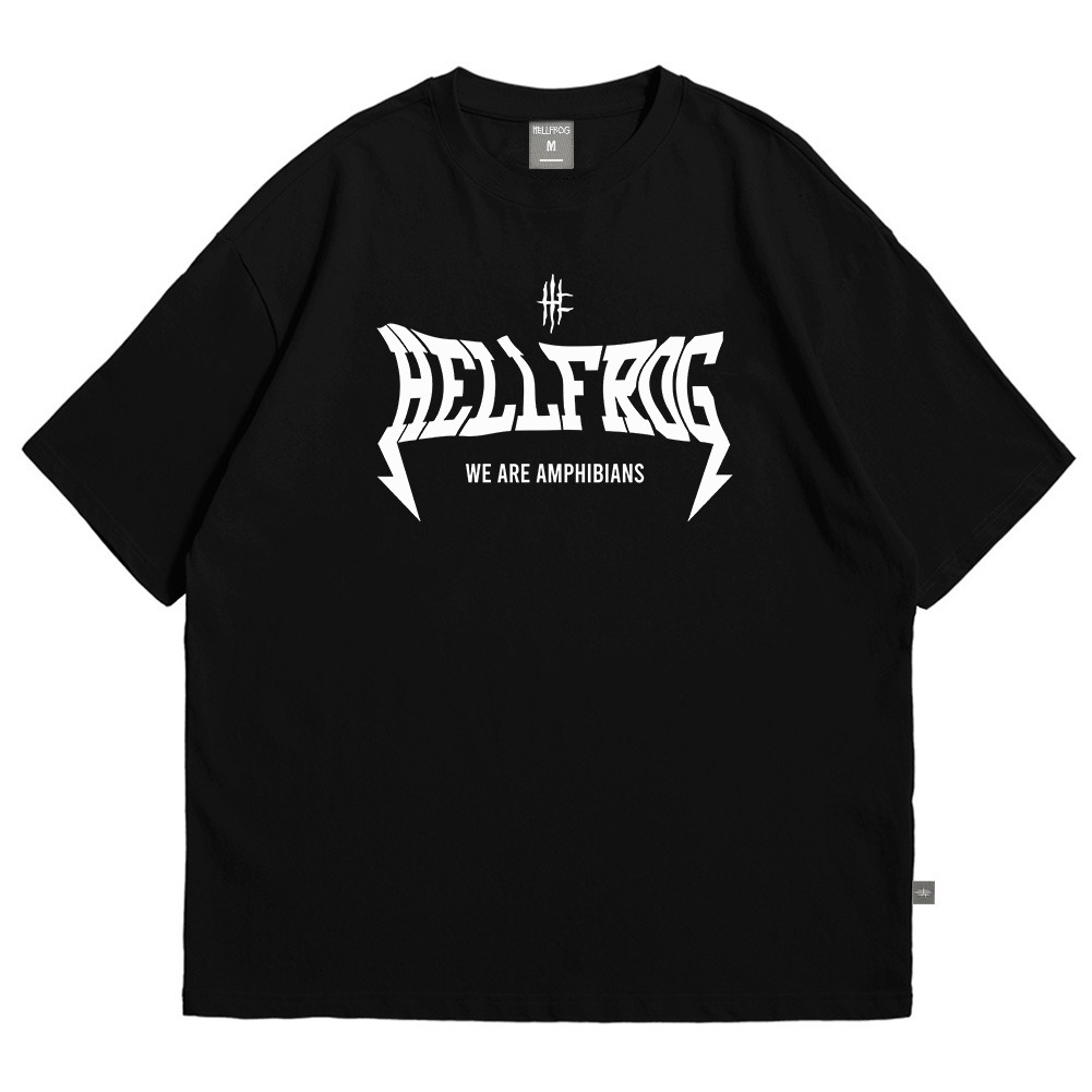 Hellfrog Tshirt Oversize Amphibians Black Tees