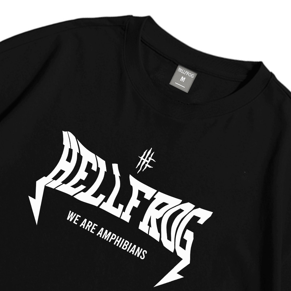 Hellfrog Tshirt Oversize Amphibians Black Tees