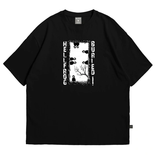 Hellfrog Tshirt Oversize Buried Black tees