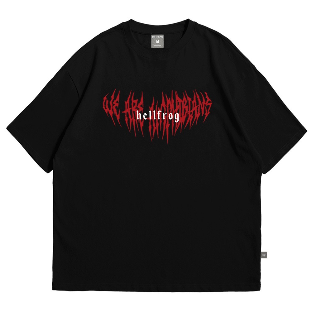 Hellfrog Tshirt Oversize Strike Black Tees