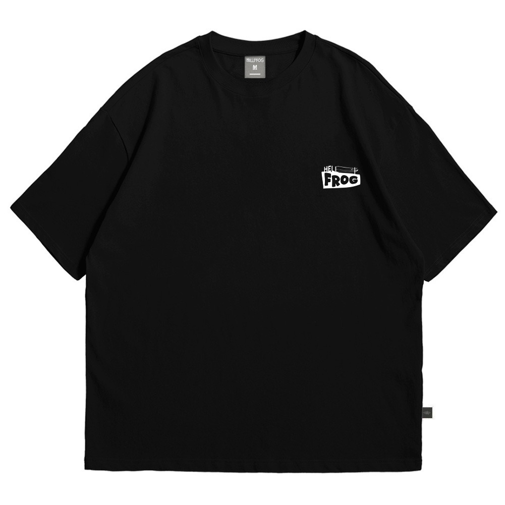 Hellfrog Tshirt Oversize Trail Black Tees