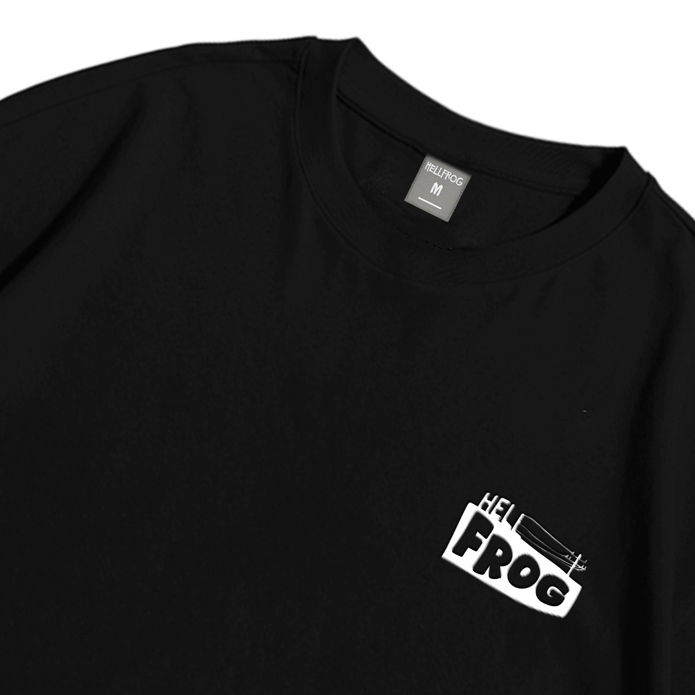 Hellfrog Tshirt Oversize Trail Black Tees