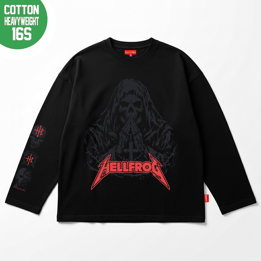 Hellfrog Tshirt Boxy 16s Longsleeve Master Of Puppet Black Tees
