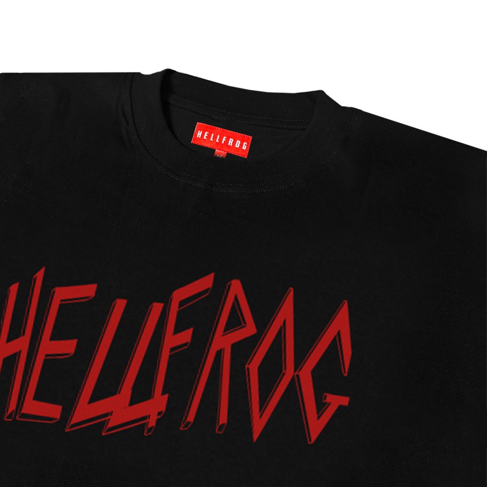 Hellfrog Heavyweight 16s Tshirt Boxy Fit Repentless Black Tees