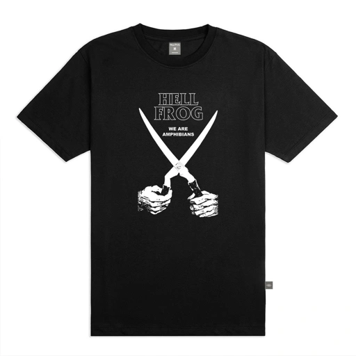 Hellfrog Tshirt Ripped Black Tees
