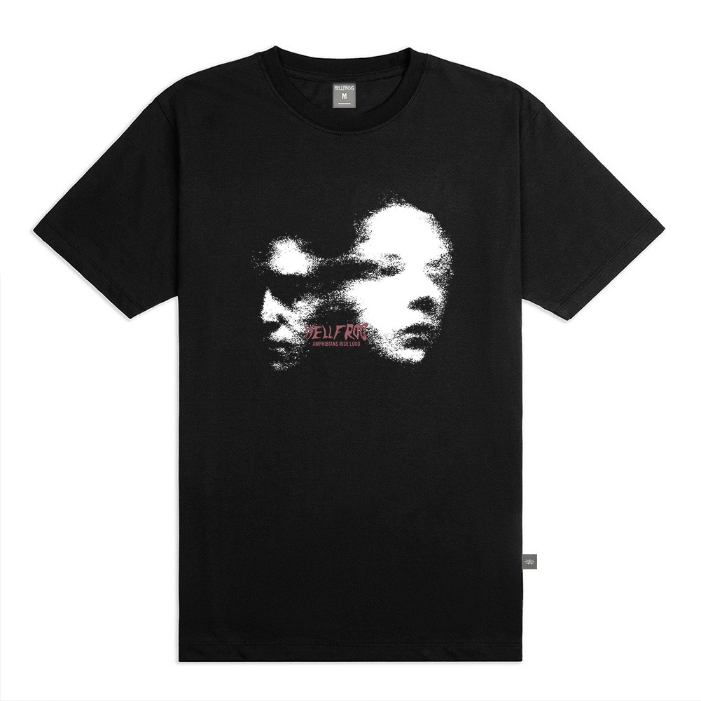 Hellfrog Tshirt Two Faces Black Tees