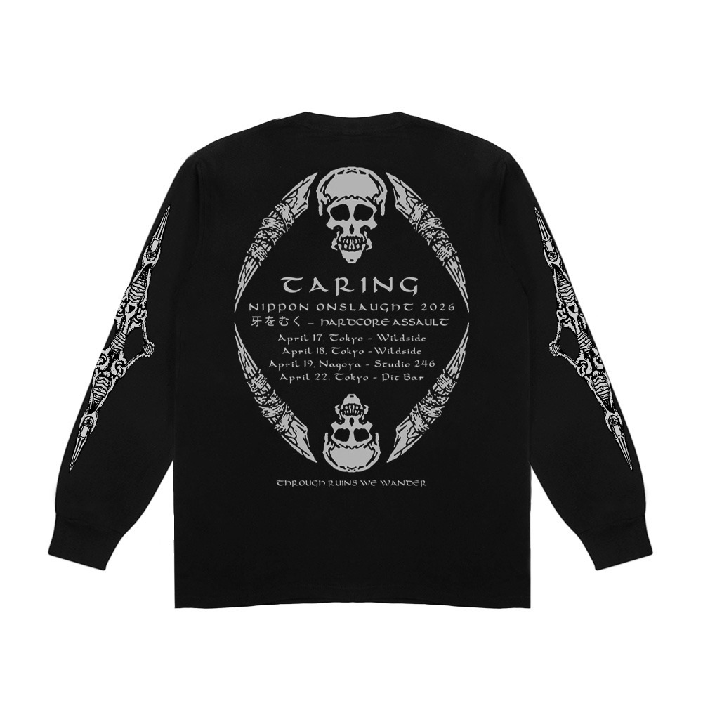 Taring X Hellfrog Tshirt Longsleeve Ruins Black Tees