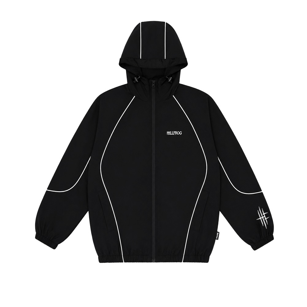 Hellfrog Jacket Windbreaker Reflective Voltex Black