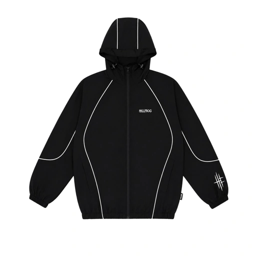 Hellfrog Jacket Windbreaker Reflective Voltex Black