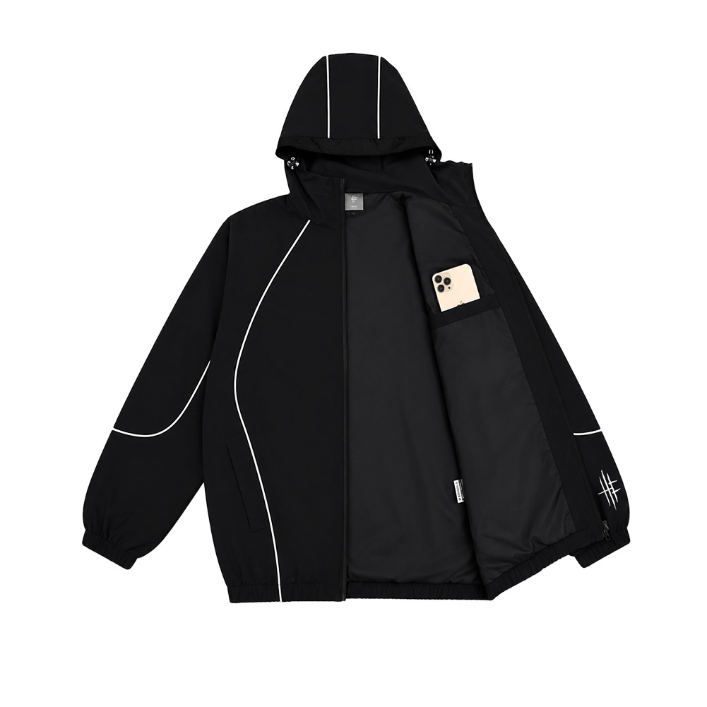 Hellfrog Jacket Windbreaker Reflective Voltex Black