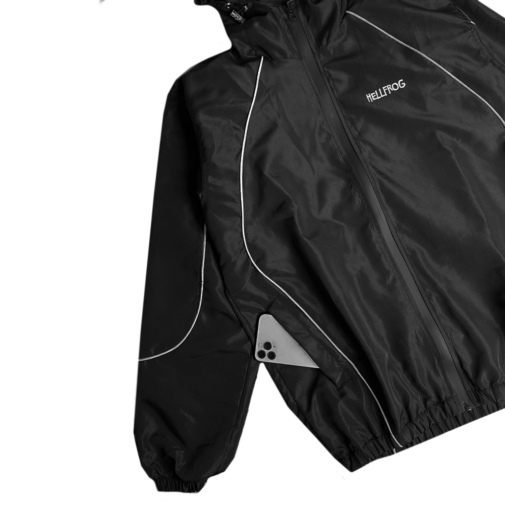 Hellfrog Jacket Windbreaker Reflective Voltex Black