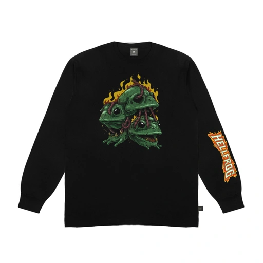 Hellfrog Tshirt Longsleeve Vine Black Tees