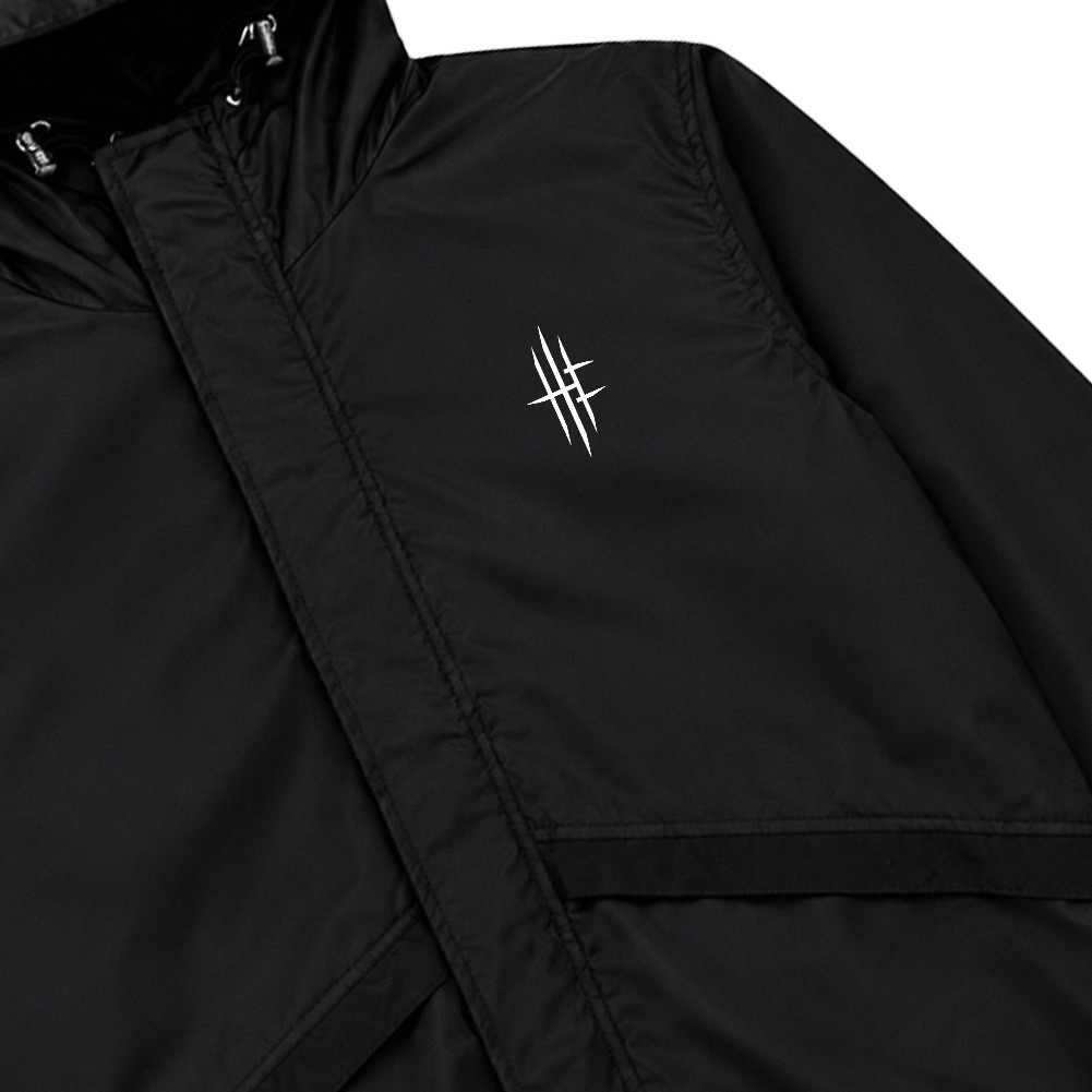 Hellfrog Jacket Windbreaker Reflective Bumpie Black