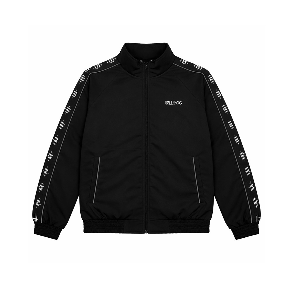 Hellfrog Tracktop Jacket Reflective Blasted Black