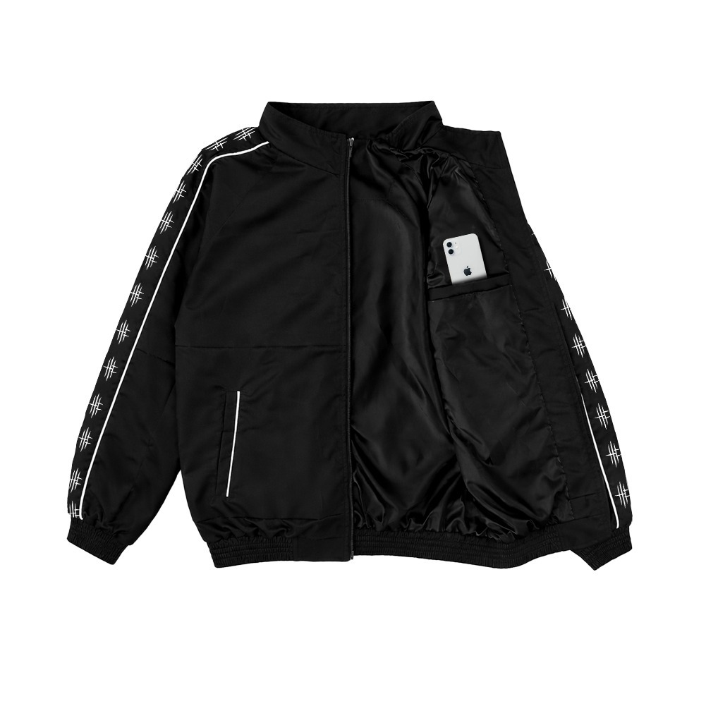 Hellfrog Tracktop Jacket Reflective Blasted Black