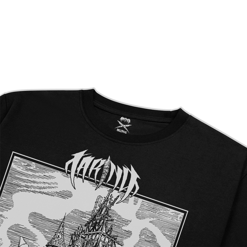 Taring X Hellfrog Tshirt Ruins Black Tees