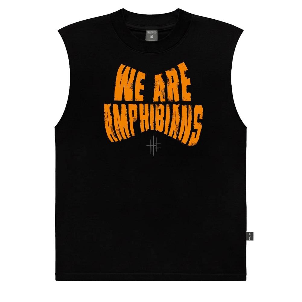 Hellfrog Kaos Singlet Orange Black 