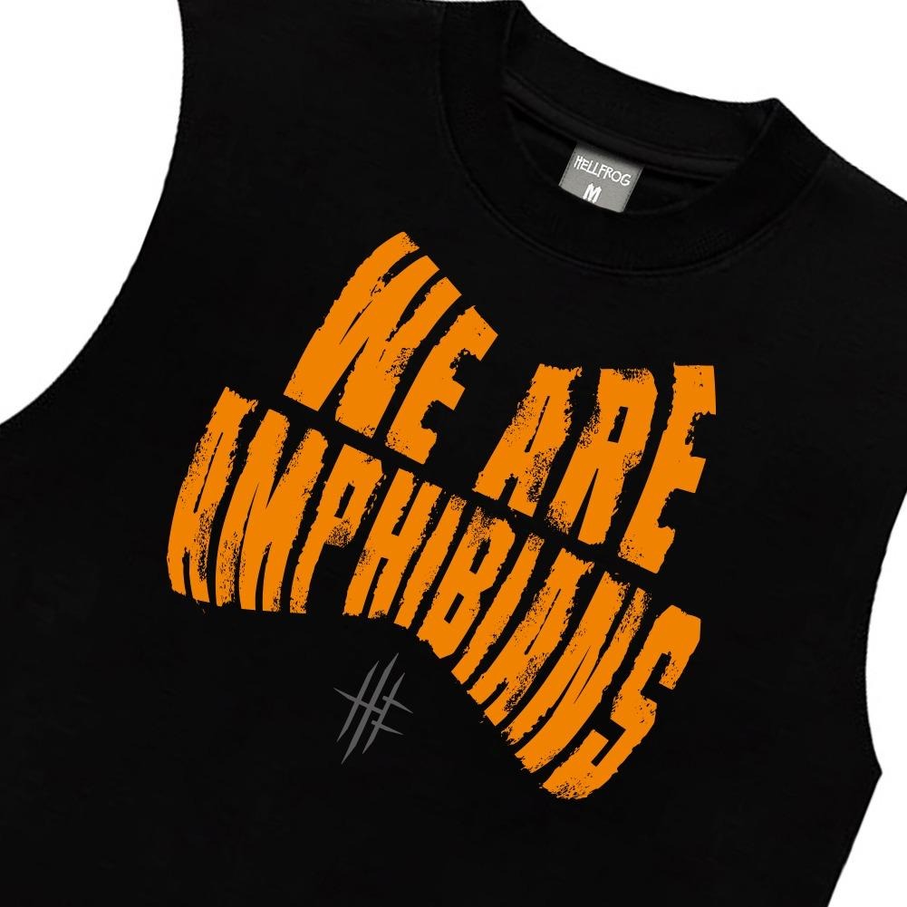 Hellfrog Kaos Singlet Orange Black 