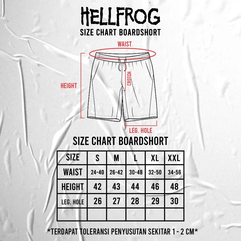 Hellfrog Boardshort Stitch Black