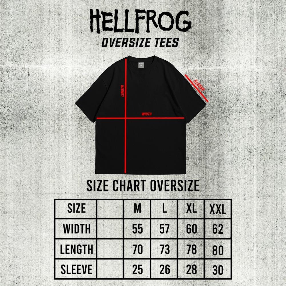  Hellfrog Tshirt Oversize Flame Black Tees