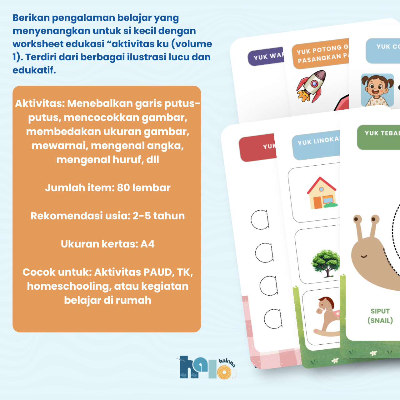 Worksheet Edukasi Anak Aktivitasku Volume 1 Wipe and Clean