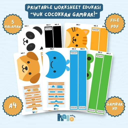 Image of Printable Membuat Topi Bentuk Hewan