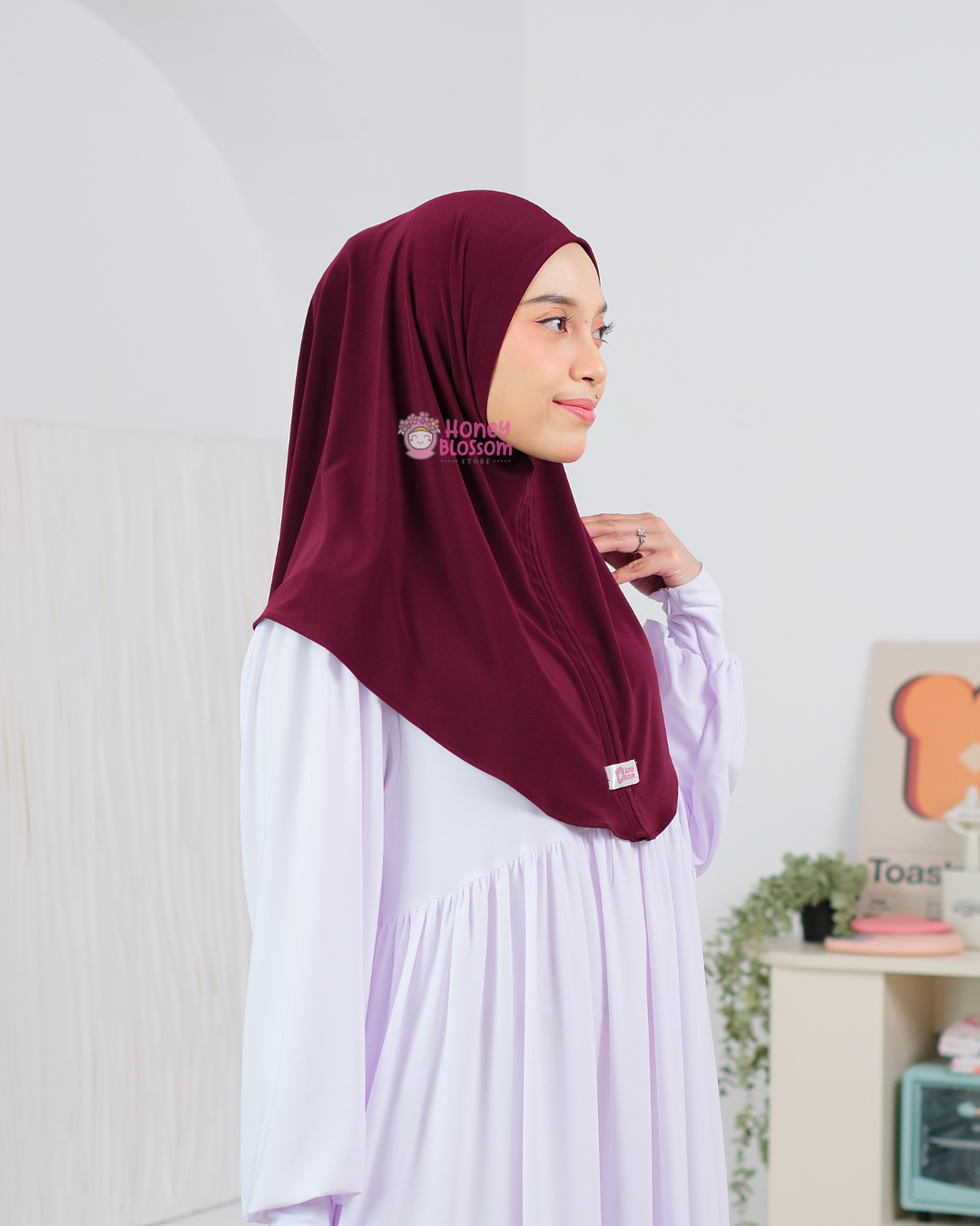 Bergo Zainab Series - Hijab Instan Dewasa Jersey Import Korea