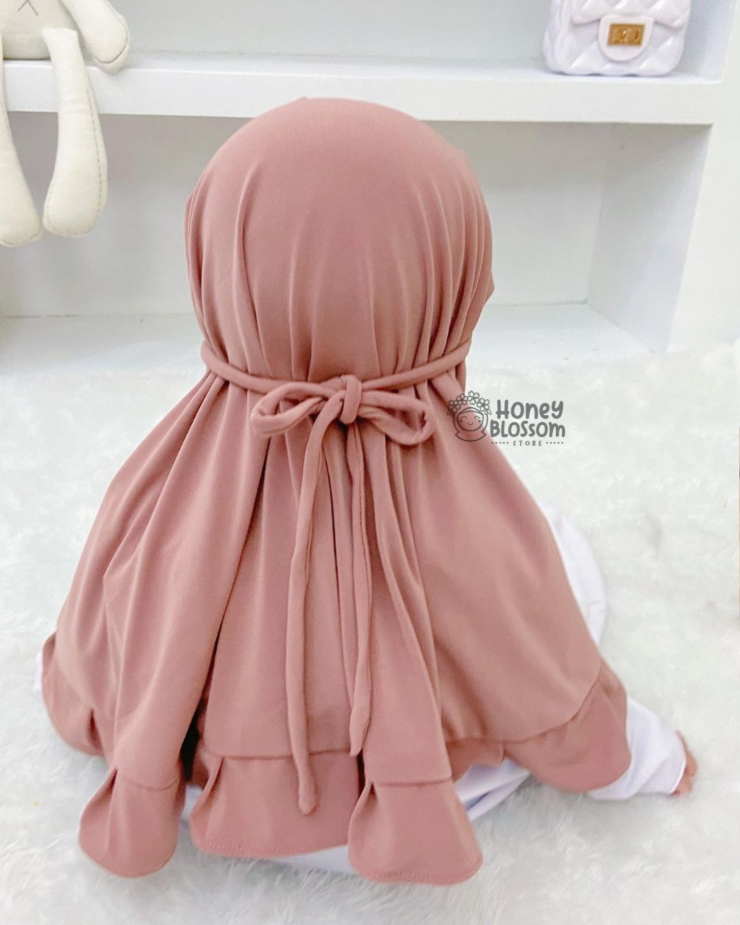 Bergo Jasmine Series - Jilbab anak perempuan 0-7 Tahun Jersey Import Korea