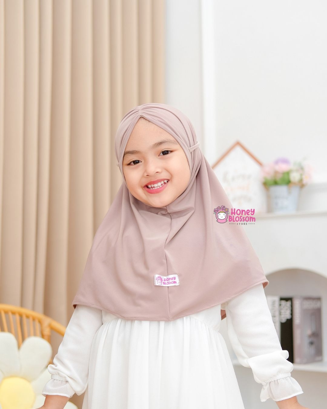 Bergo Aurora Series - Jilbab anak perempuan 0-7 Tahun Jersey Import Korea