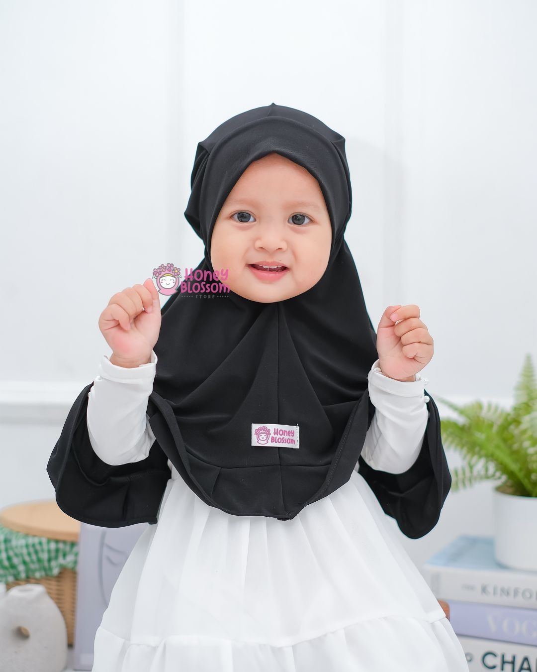 Bergo Jasmine Series - Jilbab anak perempuan 0-7 Tahun Jersey Import Korea