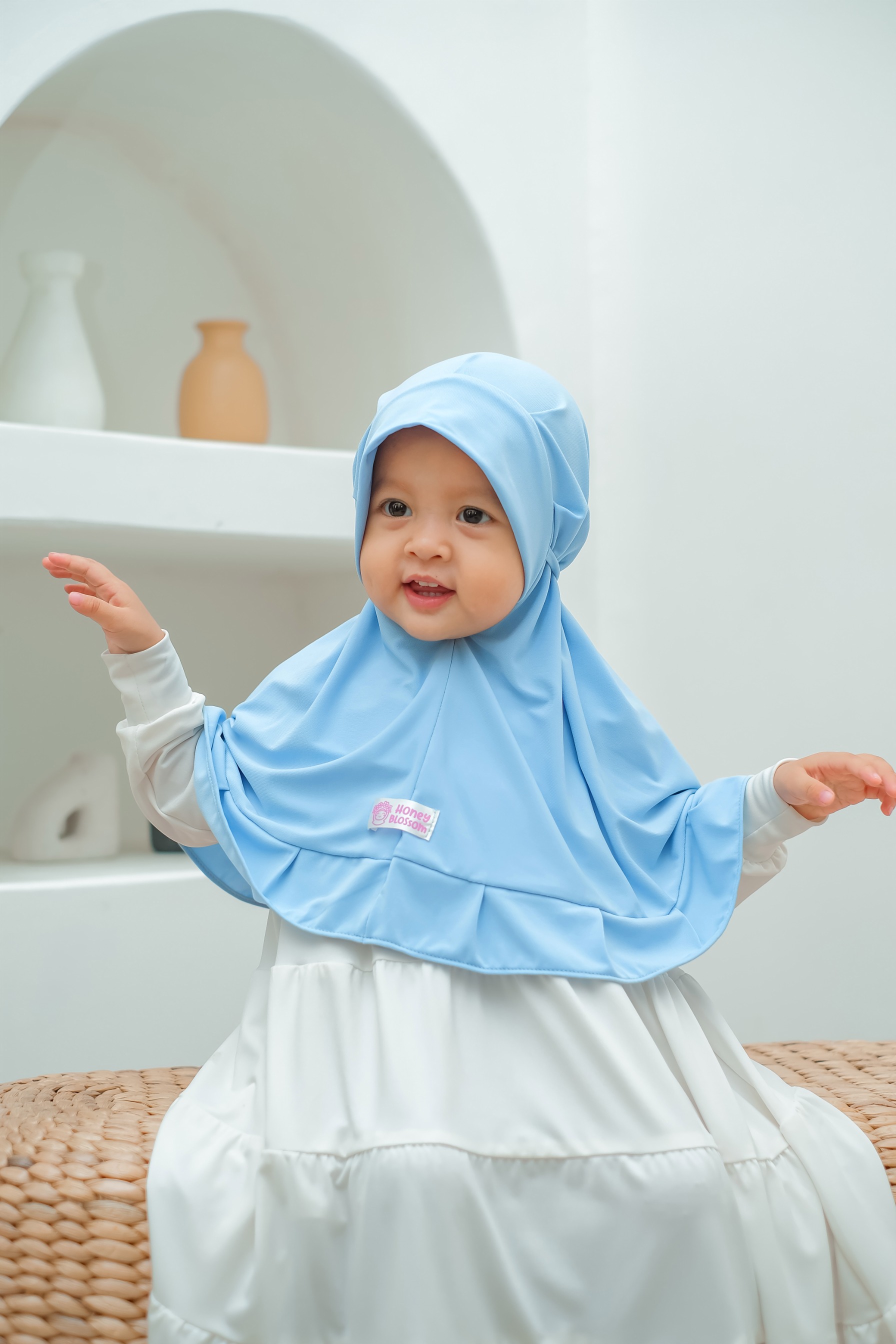 Bergo Jasmine Series - Jilbab anak perempuan 0-7 Tahun Jersey Import Korea