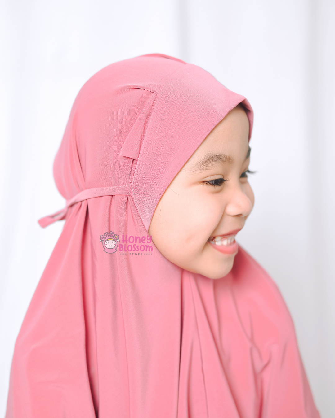 Bergo Jasmine Series - Jilbab anak perempuan 0-7 Tahun Jersey Import Korea