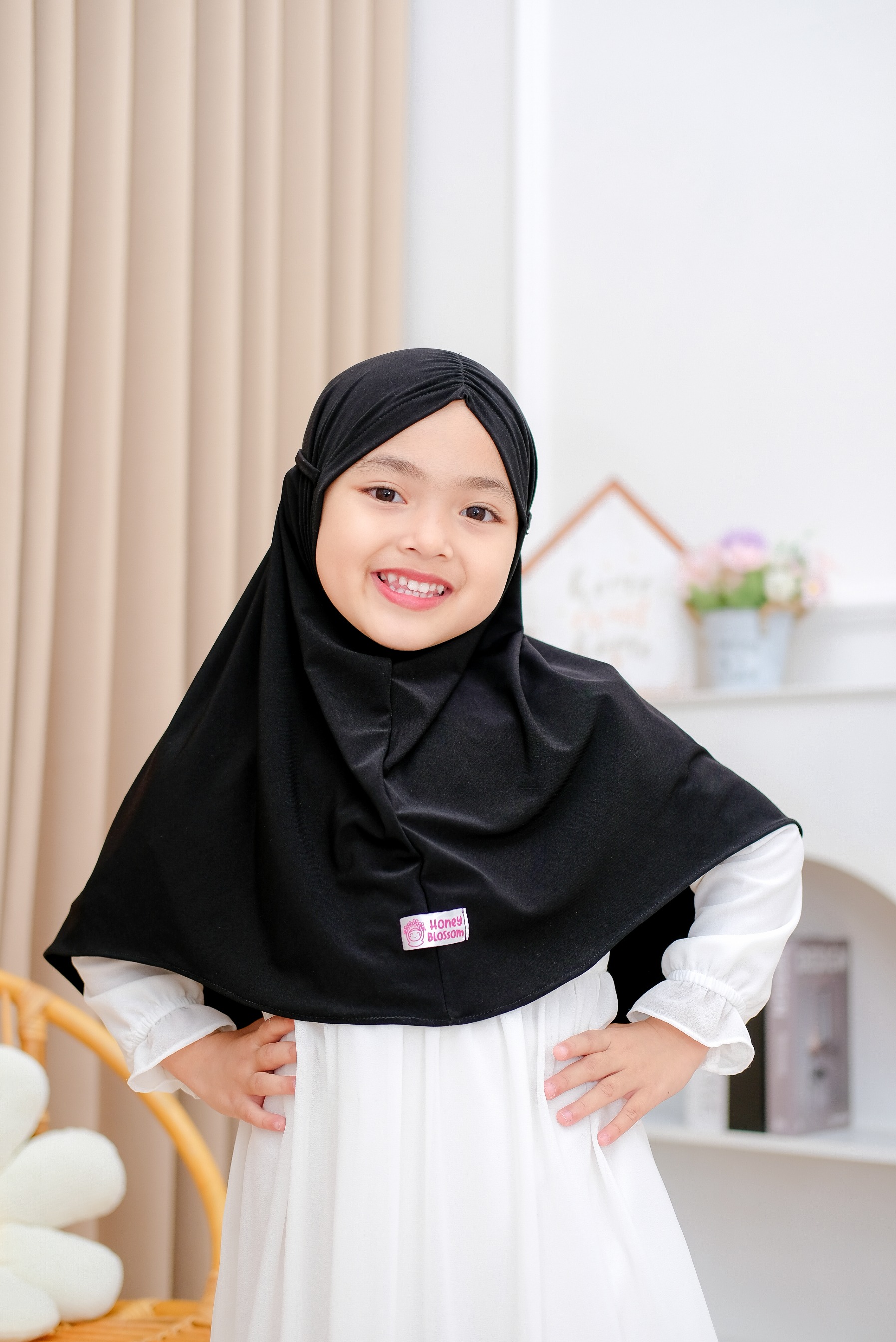Bergo Aurora Series - Jilbab anak perempuan 0-7 Tahun Jersey Import Korea