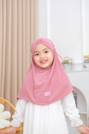 Bergo Aurora Series - Jilbab anak perempuan 0-7 Tahun Jersey Import Korea