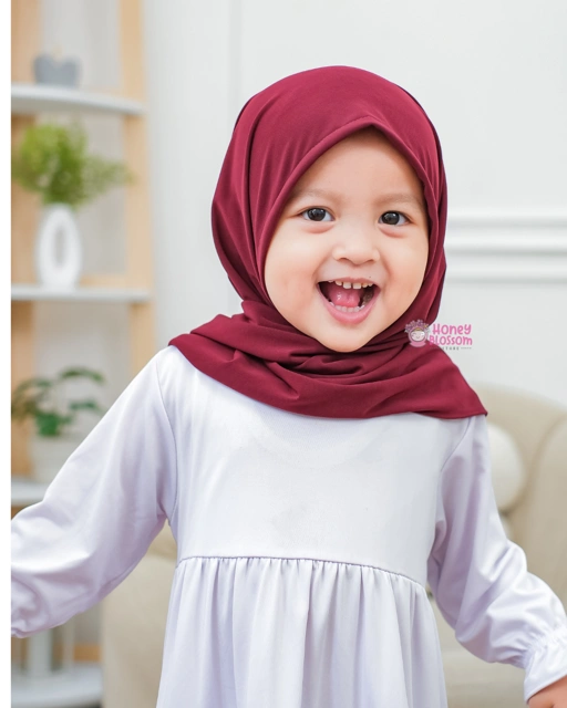 Image of Pashtan Zahra Series - Jilbab anak perempuan 0-14 Tahun Jersey Import Grade A