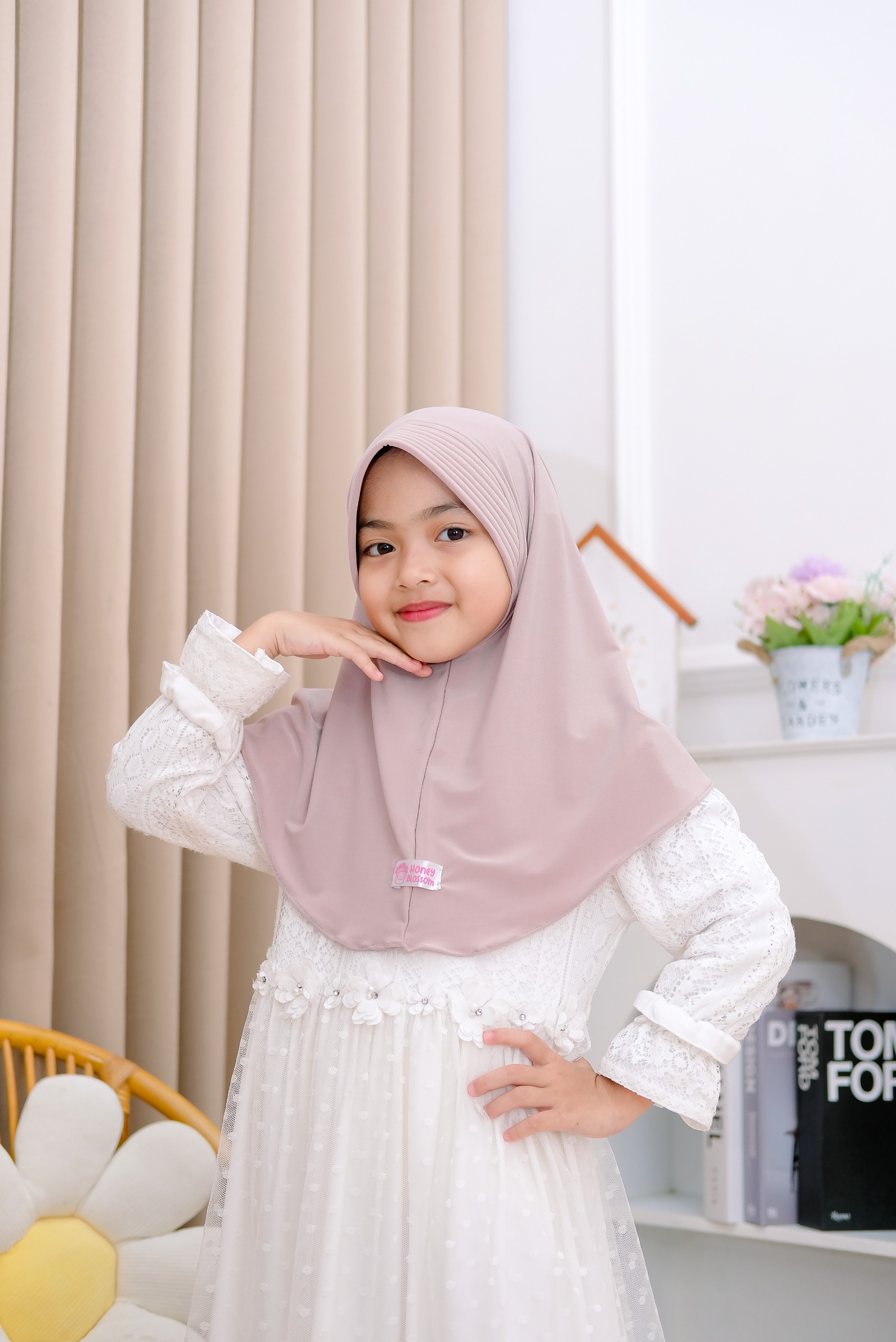 Bergo Pad Elmira Series - Jilbab anak perempuan 0-14 Tahun Jersey Import Grade A