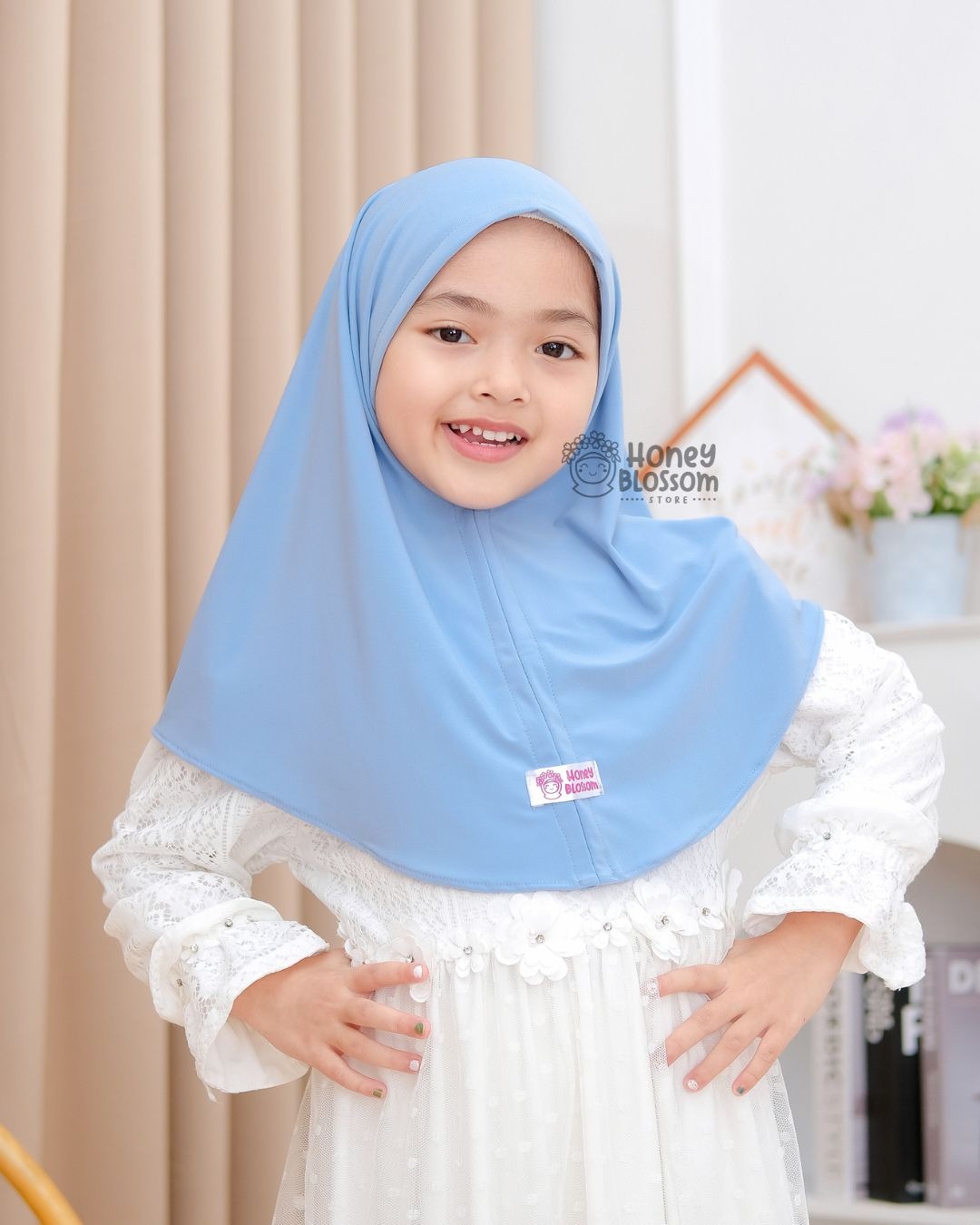 Bergo Daily Zara Series - Jilbab anak perempuan 0-14 Tahun Jersey Import Korea