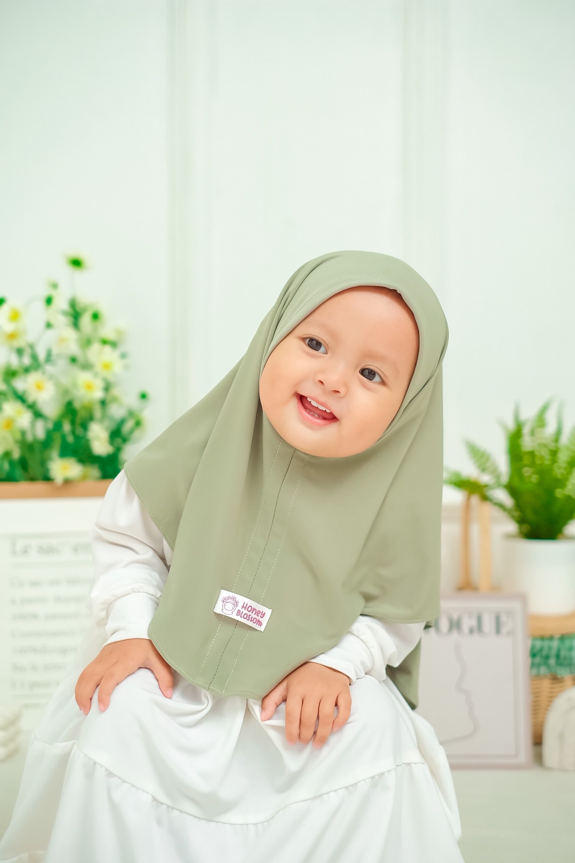 Bergo Daily Zara Series - Jilbab anak perempuan 0-14 Tahun Jersey Import Korea